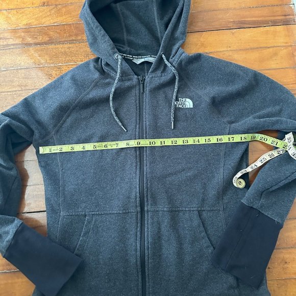The North Face zip up hoodie sweatshirt dark gray - size medium - Picture 2 of 4
